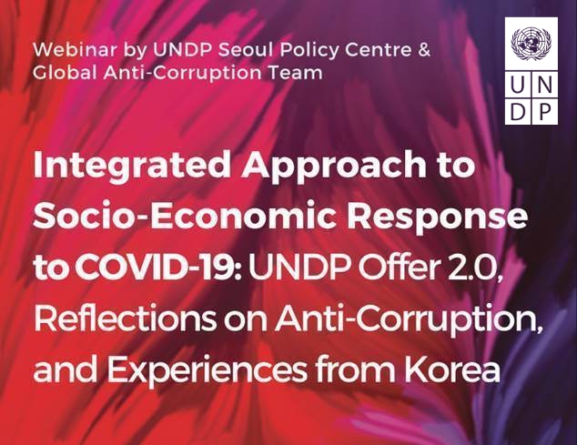Join the webinar organized by UNDP Seoul Policy Centre and Global Anti-Corruption Team